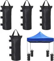 4Pack Gazebo Weights Sand Bags Tent Sandbags, Industrial Grade 600D Weights for