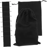 Parliky 2sets Ski Goggle Case Flannelette Goggles Bag for Men Women Scratch Resistant Storage Pouch Carrying Pouch Adjustable Drawstring 10pcs*2