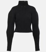 [Alaia] Alaïa Wool-blend turtleneck sweater AU 14 black