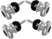 Abaodam Versatile Guitar Strap Locks 4pcs Metal Guitar Strap Pins Locking Mechanism Bass Ukulele