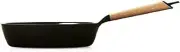 Vermicular Frying Pan withoout Lid 24cm Deep type Oak Gas/IH Cast enamel FP24-OK