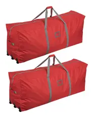 2 X Christmas Tree STORAGE BAGs On Wheels