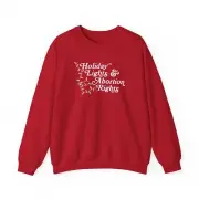 Holiday Lights & Abortion Rights Unisex Crewneck Christmas Sweatshirt Sweater