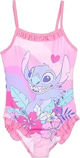 [Disney] Lilo & Stitch Girls' Floral Swimsuit