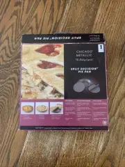 Chicago Metallic Split Decision Pie Pan Non Stick New Old Stock 2011