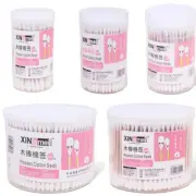 80-500PCS Bamboo Double Cotton Swabs Wood Sticks Buds with Case For Makeup SS