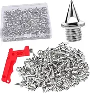 [kokiya] 120 Pieces Track and Field Running Spikes Replacement Spikes Lightweight 0.20 inch with Wrench for Competition Sprint Sports