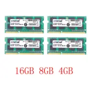 16GB 8GB 4GB 2GB Laptop Memory For Crucial DDR3 1333MHz 1.5V 204Pin CL9 RAM LOT