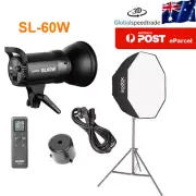 Godox SL-60W LED Video Light Continuous Light ,80cm umbrella softbox with stand