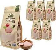 WBM LLC 5309-6PK Chef Pink Fine Grain,100% Pure Gourmet Himalayan Salt-1 Lbs Each (Pack of 6), 6 LBS