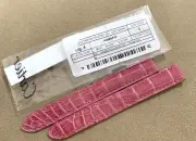 Cartier Watch Strap KD6B2P13 Alligator Pink 15 x 14 Deployant 8.5" FRANCE Sg
