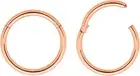2PCS 16G Surgical Steel 6Mm - 16Mm Hinged Hoop Segment Lip Nose Ring Tragus Sept