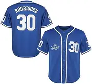 [FUJUTANG] Youth The Sandlot Benny The Jet Rodriguez #30 Stitched Movie Kids Baseball Jerseys Sports Boys Shirts