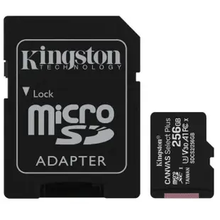 【Kingston 金士頓】新版 256GB Canvas Select Plus microSDXC 記憶卡(SDCS2/256GB 原廠永久保固)