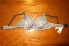 38B VICTORIA'S SECRET ❤️ PINK ❤️ Bra PRINT PLUNGE ADD 2 SIZE SUPER COMFY PUSH UP
