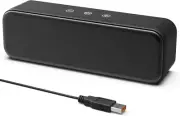 [Upgraded] USB Computer Speakers for Desktop PC, Laptop | Plug-N-Play | Small So