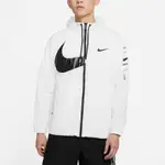 NIKE 外套 M NSW 白黑勾 風衣 連帽外套 衝鋒衣 男 DJ8038-100 M號