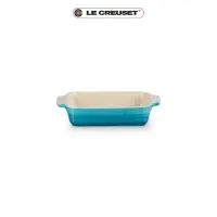 在飛比找momo購物網優惠-【Le Creuset】瓷器長方烤盤18cm(加勒比海藍)
