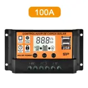 MPPT Solar Power Panel Regulator Charge LCD Controller 12/24V Dual USB