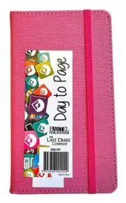2025 Diary Becall B6 Day to Page Casebound Hot Pink Last Diary Company BB61HP