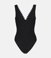 [Karla Colletto] Karla Colletto Ines v-neck swimsuit AU 10 black