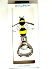 Tommy Bahama Honeybee Bottle Opener Enamel Metal Yellow Black Insect NIB
