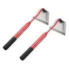 2pcs Garden Hoe 15" x 5" Steel Hoe Garden Tool with Handle, Red