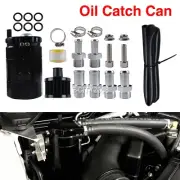 Universal Oil Catch Can Tank Kit Polish Baffled Reservoir with Breather Filter (for: Honda Civic)