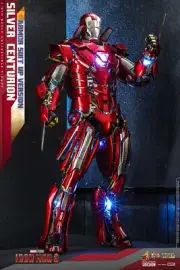 Hot Toys Iron Man Silver Centurion DIECAST Armor Suit Version 1/6 Scale Figure