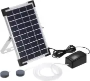 Aquarium Air Pump Oxygenator,5W Solar Air Pump Aquarium and Air Bubble Stones