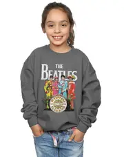 Absolute Cult The Beatles Girls Sgt Pepper Sweatshirt Charcoal 9-11 Years