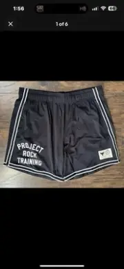 Under Armour Shorts Mens 2XL Project Rock Penny Mesh 7” Sports Black 1377443-001