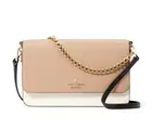 New Kate Spade Madison Medium Flap Convertible Crossbody Tosted Hazelnut Multi