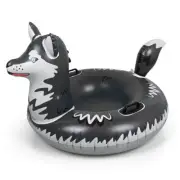 Inflatable Snow Animal Sleds & Snow Tubes. (Winter Siberian Husky Inflatable