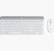 Logitech MK470 Slim Wireless Keyboard Mouse Combo, White