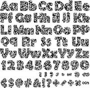 260 PCS Bulletin Board Letters for Classroom 4” Letters Combo Pack Set Composition Classroom Decorations Alphabet Numbers Symbols Alphabet Bulletin Board Cutout Card for Black White School Class Decor