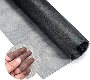 Window Screen Mesh 47 x 98 Inches Fiberglass Fly Screen Cuttable Mesh Replacement, Flies Mosquitoes Bugs Net for Windows Doors Patio (Black)