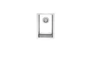 MEIR Lavello Stainless Steel Kitchen Sink - 300 x 450mm Half Bowl - Top/Under Mount - Brushed