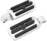 Motorcycle Foot Pegs,Highway Pegs Passenger Foot Pegs Compatible with Harley Softail Deluxe Fat Boy Heritage Sport Glide Softail Slim Street Bob Breakout Low Rider Models 2018-2023 (Chrome)