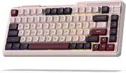 K75 Lite 75% Gasket Wireless Mechanical Keyboard, RGB Gaming Keyboard w/ 3-Mode Knob BT 5.0/2.4G/USB-C Wired, Hot Swappable, PBT Keycaps, 5-Layer Padding & Creamy Pre-Lubed Custom Linear Switches