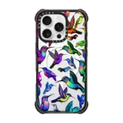 iPhone 16 Pro Ultra Impact Case MagSafe Compatible Hummingbird Rainbow