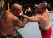 Tank Abbott punches Wesley Correira at UFC 45, Connecticut 2003 7x5 Photo