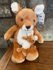 Build a Bear 16" Kangaroo and Joey Plush Toy - Stuffed - NEW