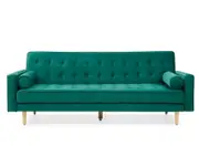 Sofia Sofa Bed 3 Seater Velvet Green