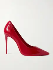 [Christian Louboutin] Christian Louboutin - Sporty Kate 100 Patent-leather Pumps - Red - IT37 IT 37 Red