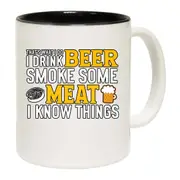 Drink Beer Smoke Meet Know Things Bbq Mug Cup
