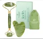 Certified Jade Roller and Gua Sha Set for Face - Plantifique's Complete Facial
