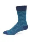 Brand New Authentic Missoni Zig Zag Crew Socks BLUE Made in Italy -- Size: S/M
