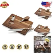 Elegant Cocktail Tool Set by Charles Joly - Knife, Peeler, and Board Included