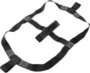 AKOOSY 1pc Motorbike Wheel Fastening Belt Black Webbing Tie-Down for Motorcycle Electric Vehicle Transport Compact Design for Easy Storage Carrying